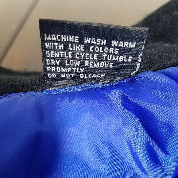 Vintage Colorblock Ski Coat Parka M Mens Retro Streetwear Belted Jacket SASSON - Picture 10 of 11